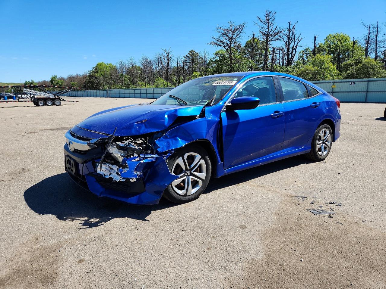 2017 Honda Civic LX, VIN 19XFC2F59HE212186 — Front end