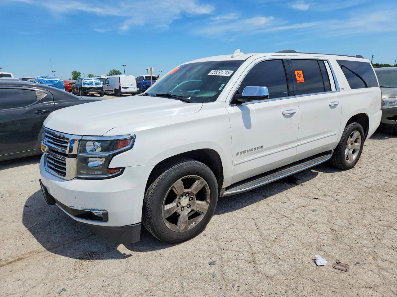 2015 Chevrolet Suburban LTZ, VIN 1GNSCKKC5FR605114 — Rear end