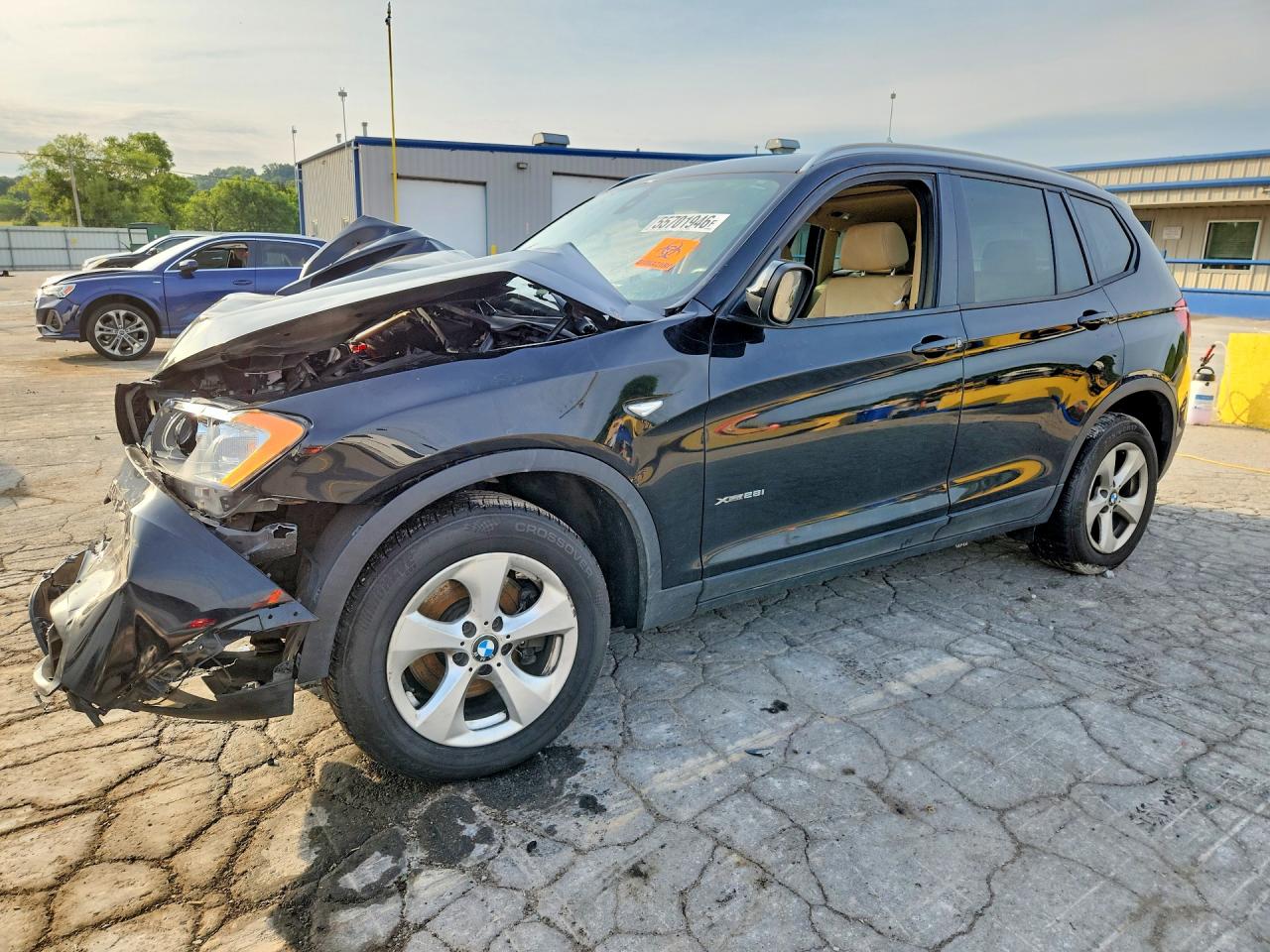 2012 BMW X3 28i, VIN 5UXWX5C57CL722044 — Перед
