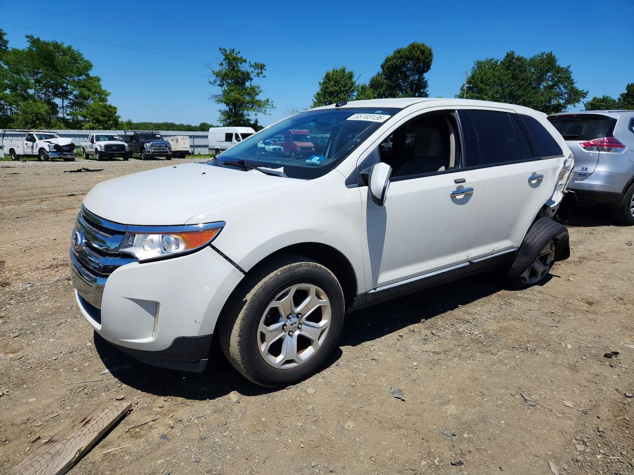 2011 Ford Edge SEL, VIN 2FMDK4JC9BBB00722 — Rear end