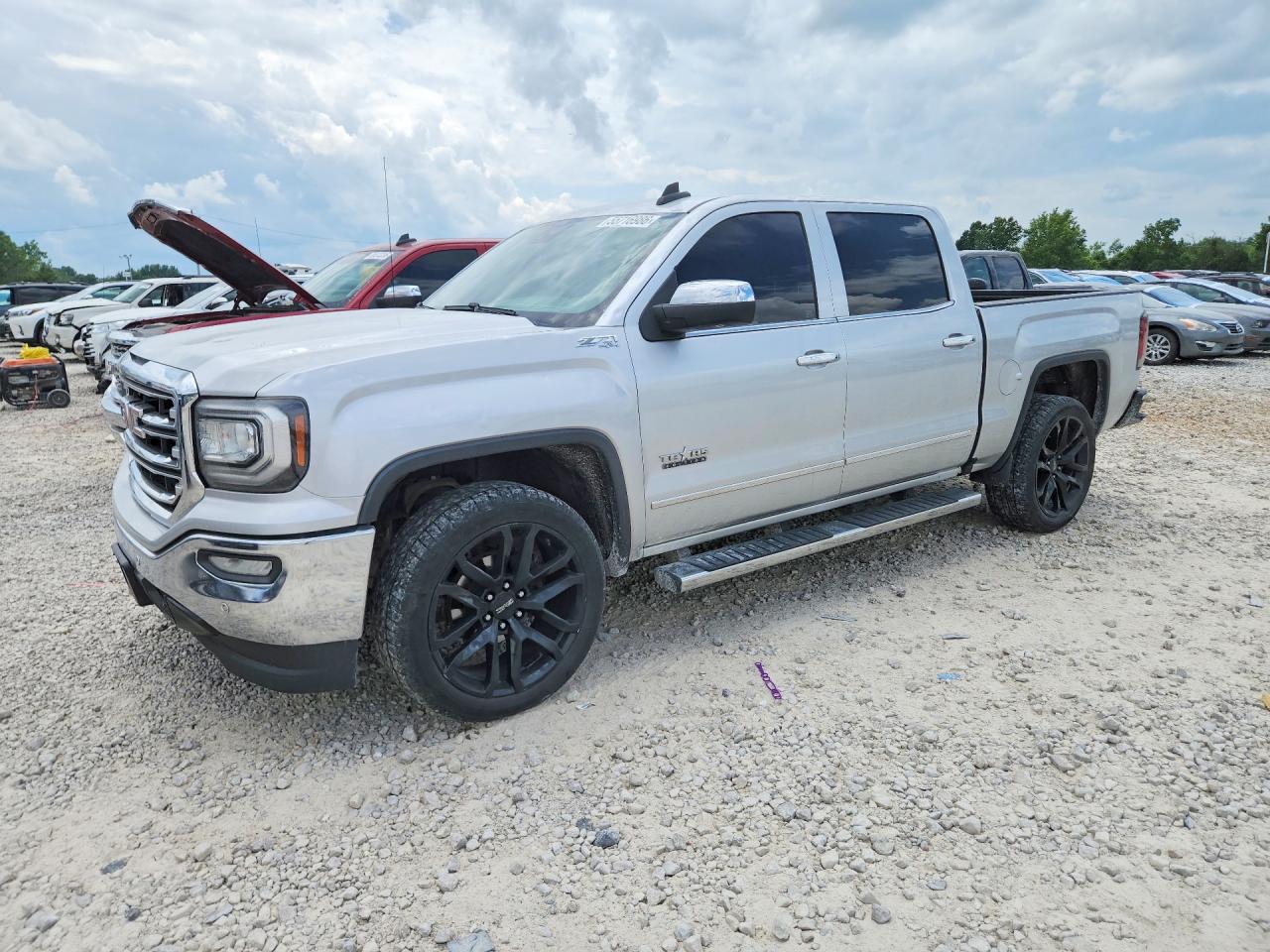 2018 GMC Sierra 1500 SLT, VIN 3GTU2NEC9JG184315 — Hail