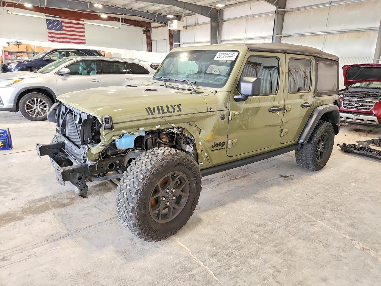 2025 Jeep Wrangler Sport, VIN 1C4PJXDN1SW507323 — Front end