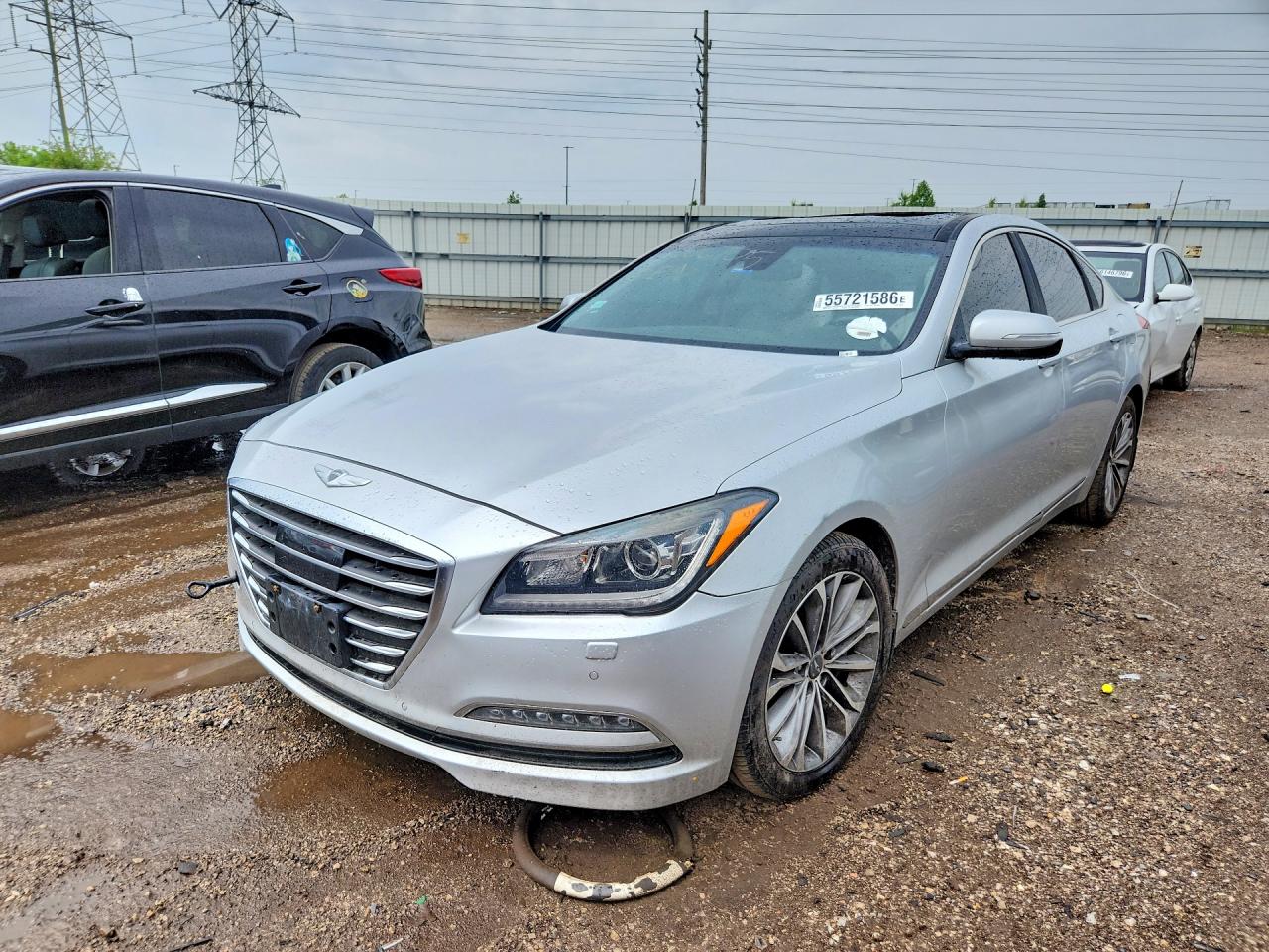 2017 Genesis G80 3.8L, VIN KMHGN4JE1HU199237 — Roof