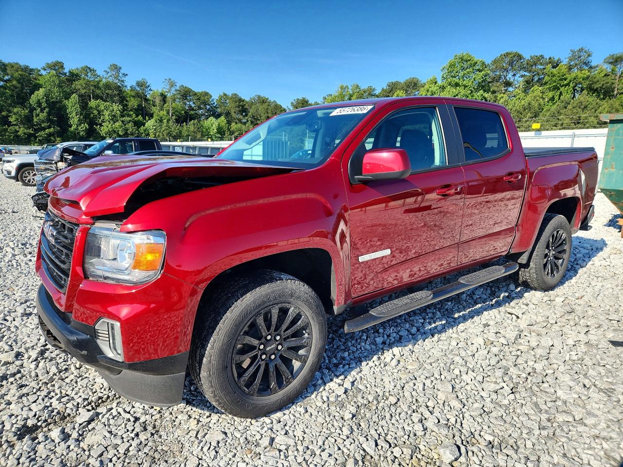 2022 GMC Canyon 2WD SLE, VIN 1GTG5CEA8N1110640 — Front end