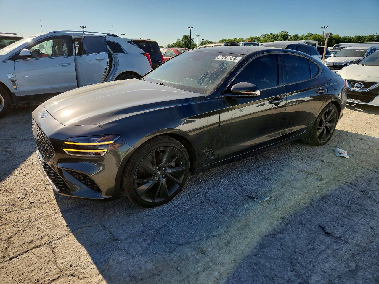 2023 Genesis G70 3.3T, VIN KMTG54TE1PU127732 — Side