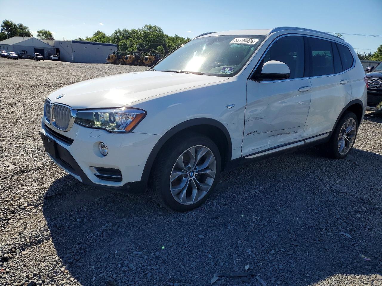 2017 BMW X3 xDrive28i, VIN 5UXWX9C37H0T21026 — Side
