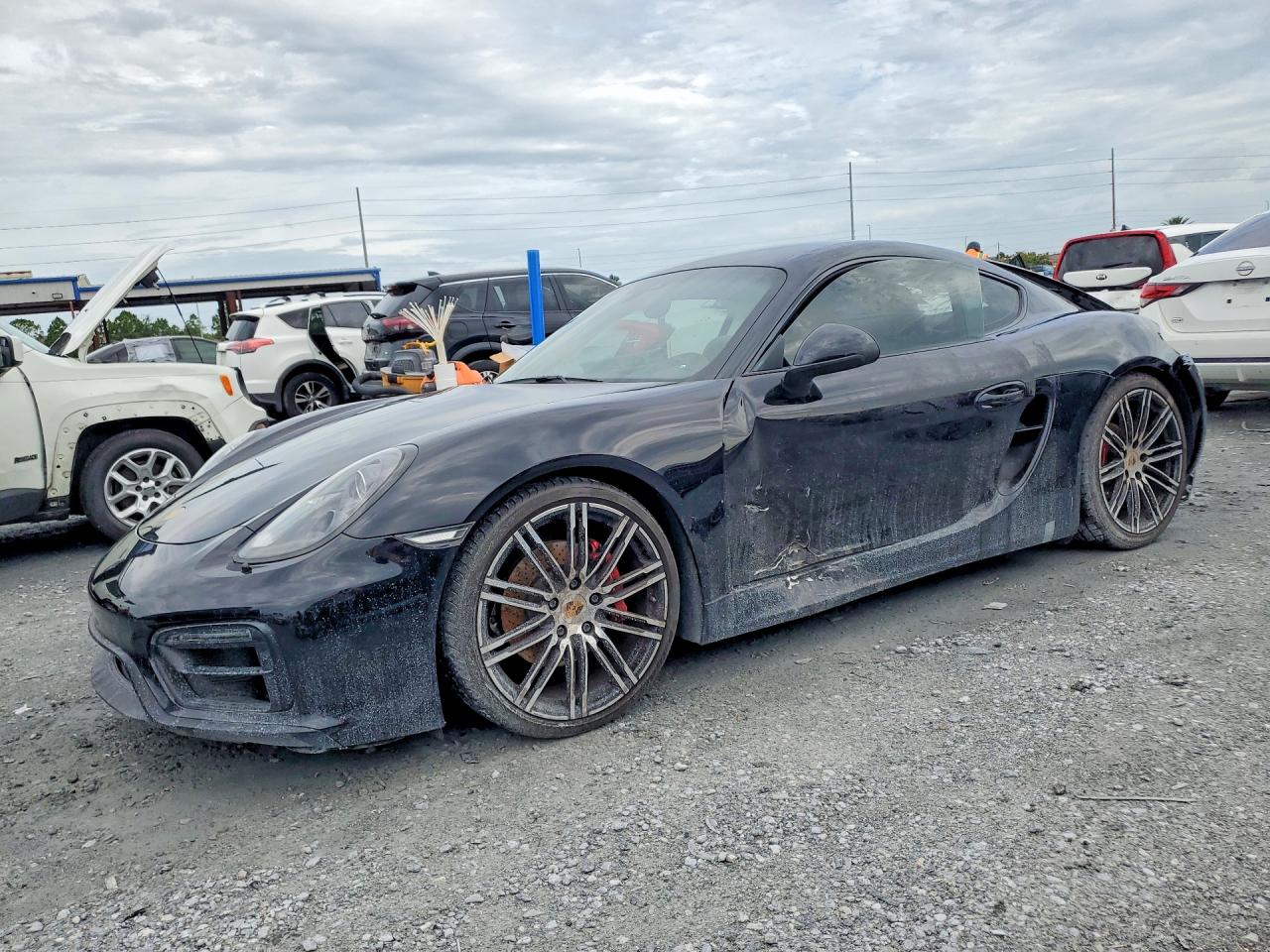 2015 Porsche Cayman S, VIN WP0AB2A82FK180450 — Rear end