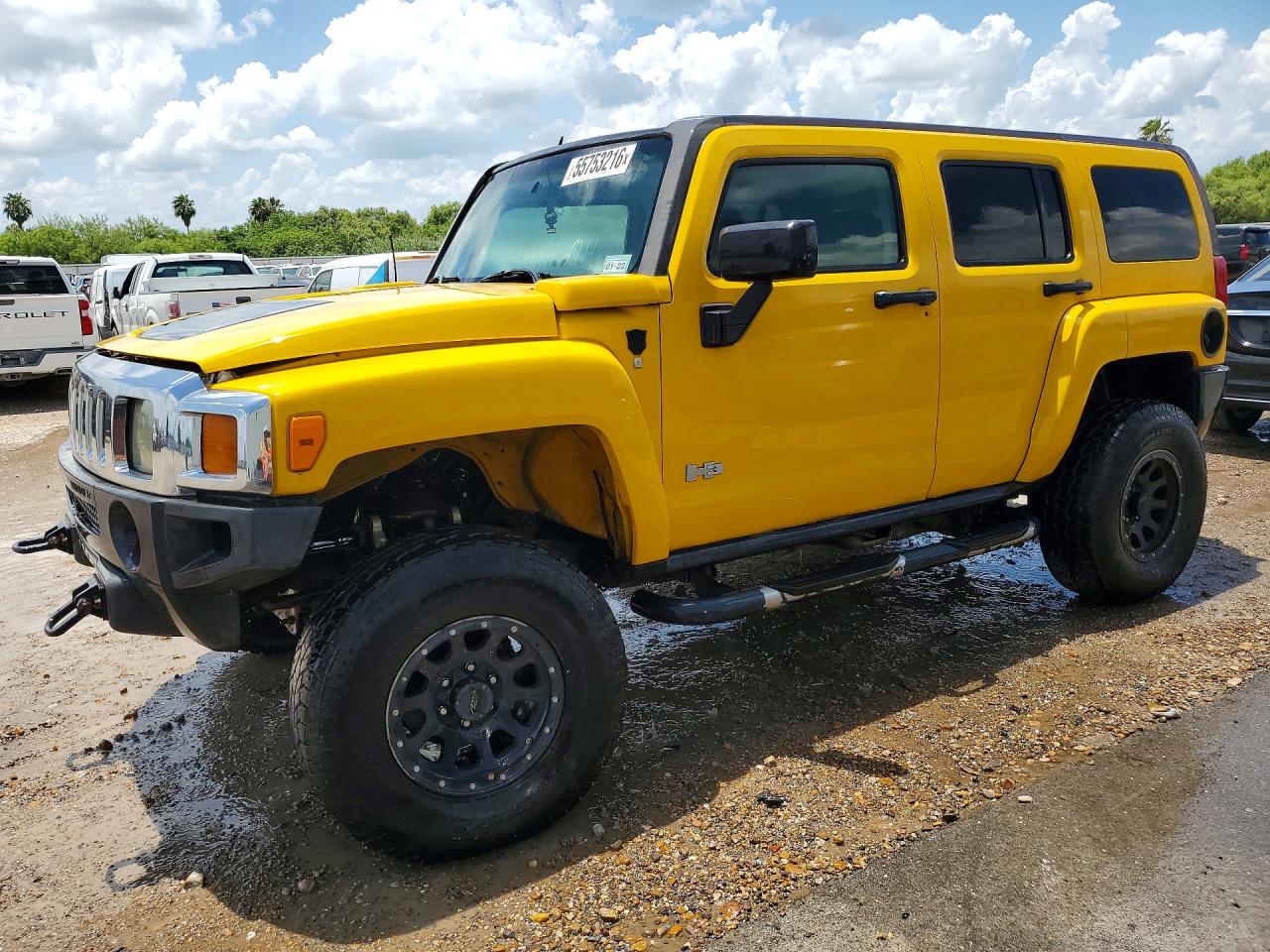 2007 Hummer H3 SUV, VIN 5GTDN13E778124710 — Stripped