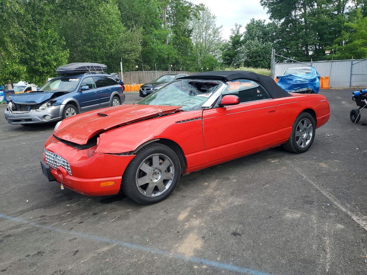 2002 Ford Thunderbird Hardtop Premium, VIN 1FAHP60A12Y115789 — Front end