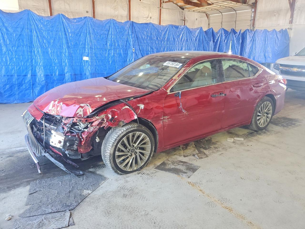 2020 Lexus ES 350 Luxury, VIN 58AEZ1B13LU072433 — Rollover