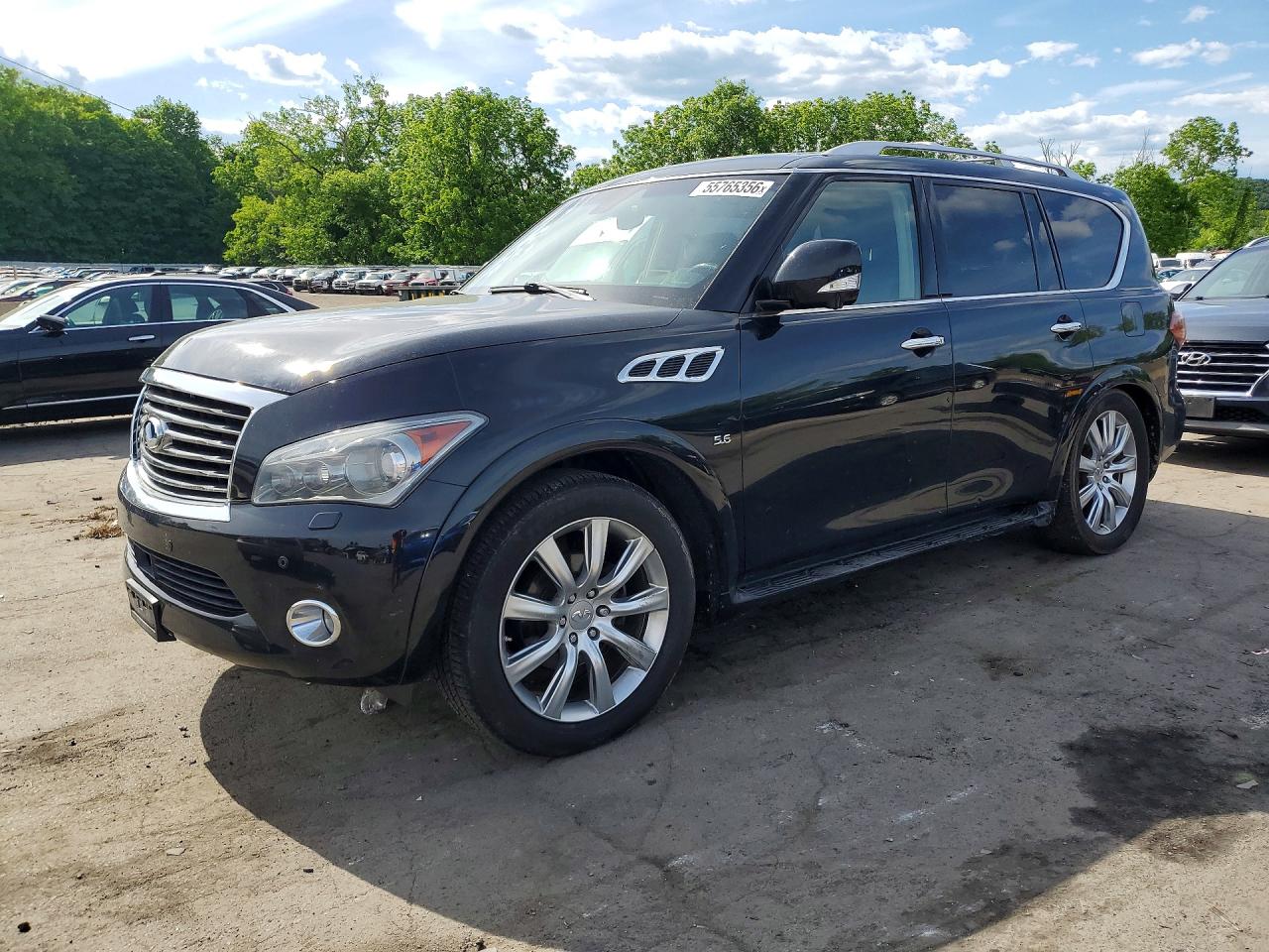 2014 Infiniti QX80, VIN JN8AZ2NC0E9350955 — Burn
