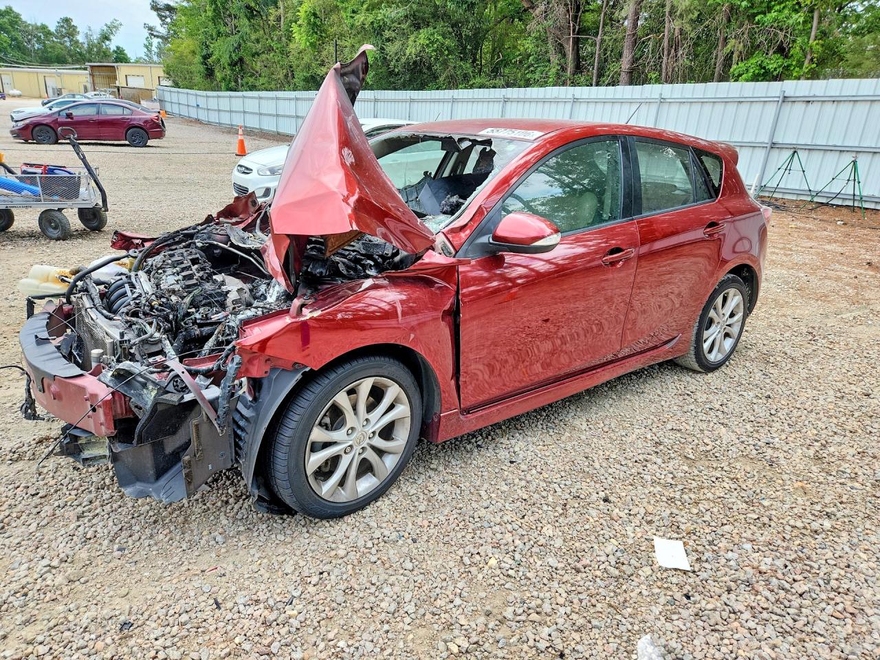 2010 Mazda 3 S Sport, VIN JM1BL1H50A1224757 — Burn