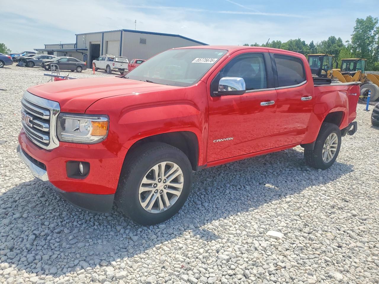 2018 GMC Canyon 4WD SLT, VIN 1GTG6DEN5J1203969 — Rear end