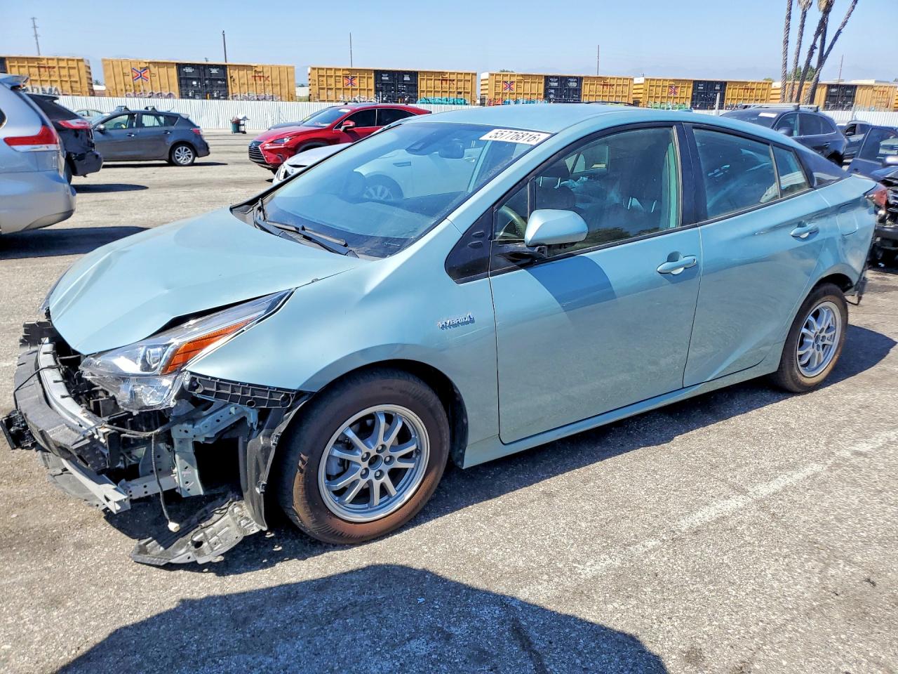2020 Toyota Prius LE, VIN JTDL9RFU5L3019387 — Front end