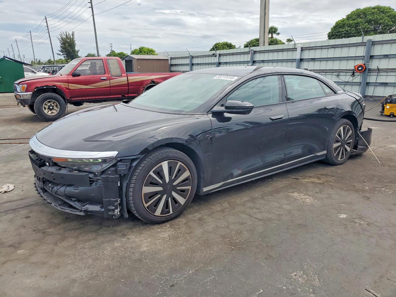 2025 Lucid Air Pure, VIN 50EA1PGA8SA003519 — Rear end