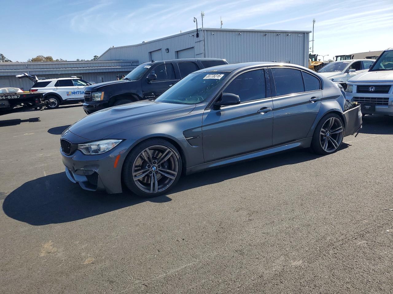 2015 BMW M3, VIN WBS3C9C53FP805659 — Зад
