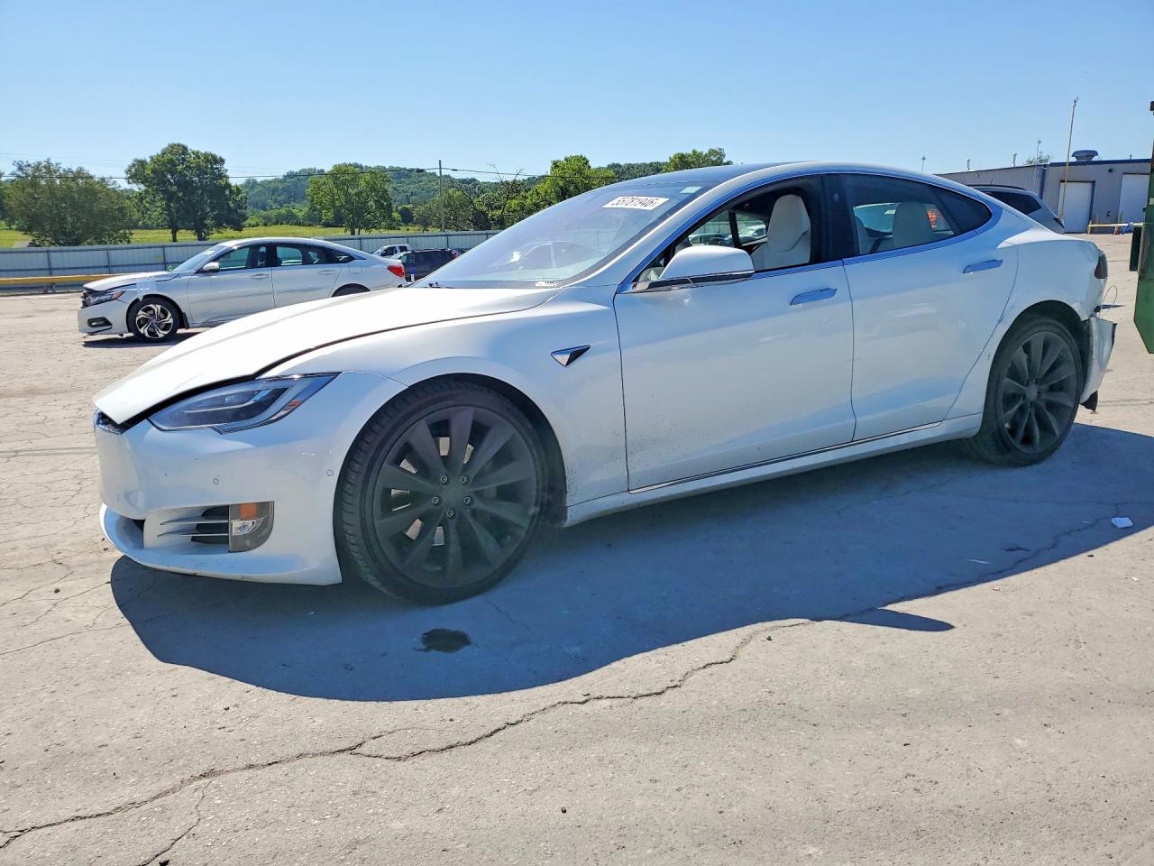 2017 Tesla Model S 100D, VIN 5YJSA1E22HF222347 — Rear end