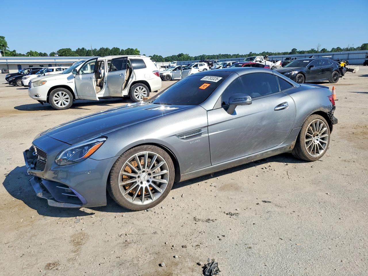 2017 Mercedes-Benz SLC 43 AMG, VIN WDDPK6GA3HF136468 — Front end