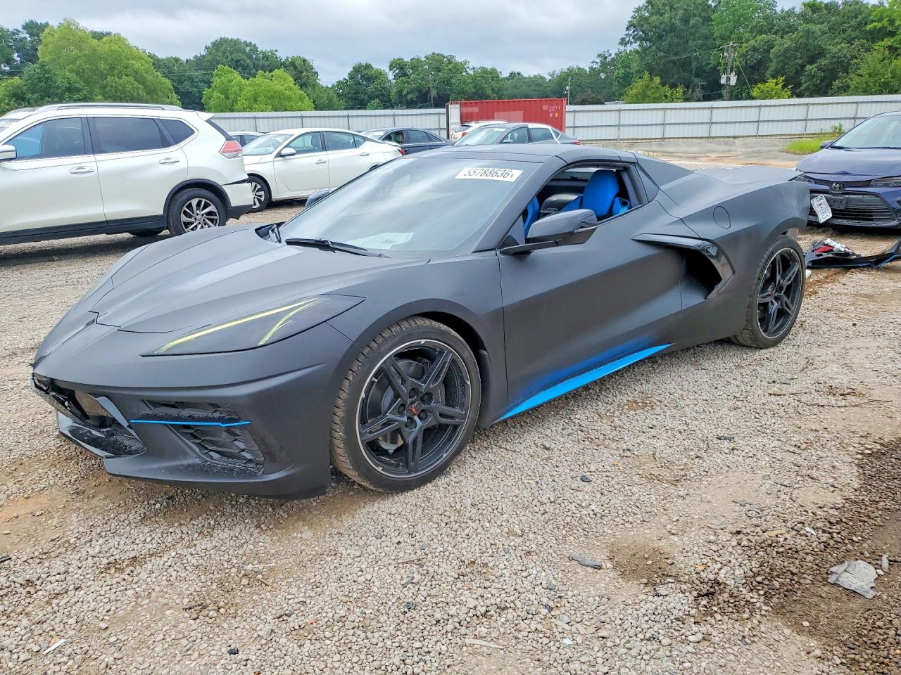 2021 Chevrolet Corvette 3LT, VIN 1G1YC3D49M5100169 — Rear end