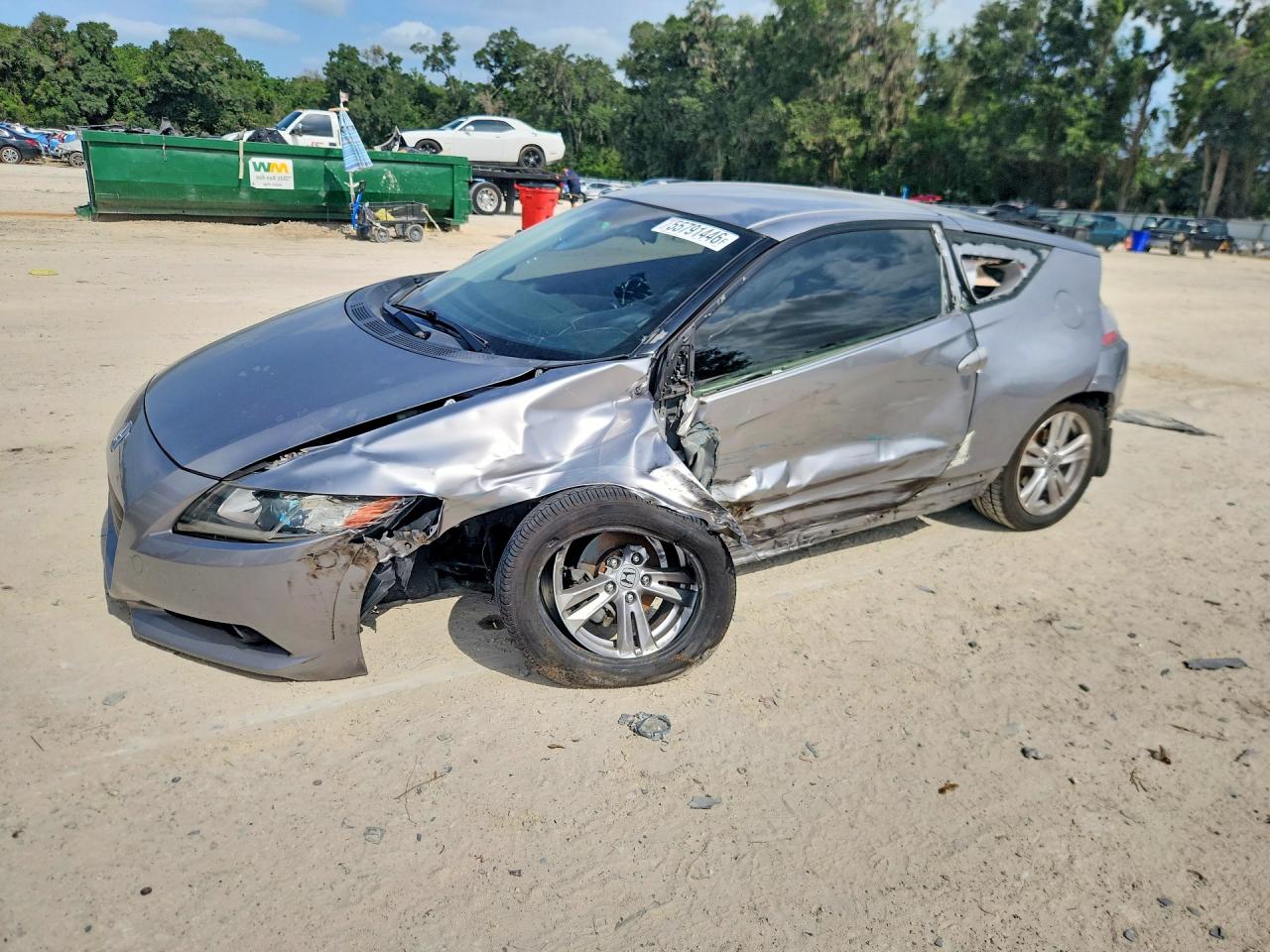 2012 Honda CR-Z EX, VIN JHMZF1D65CS004434 — Side