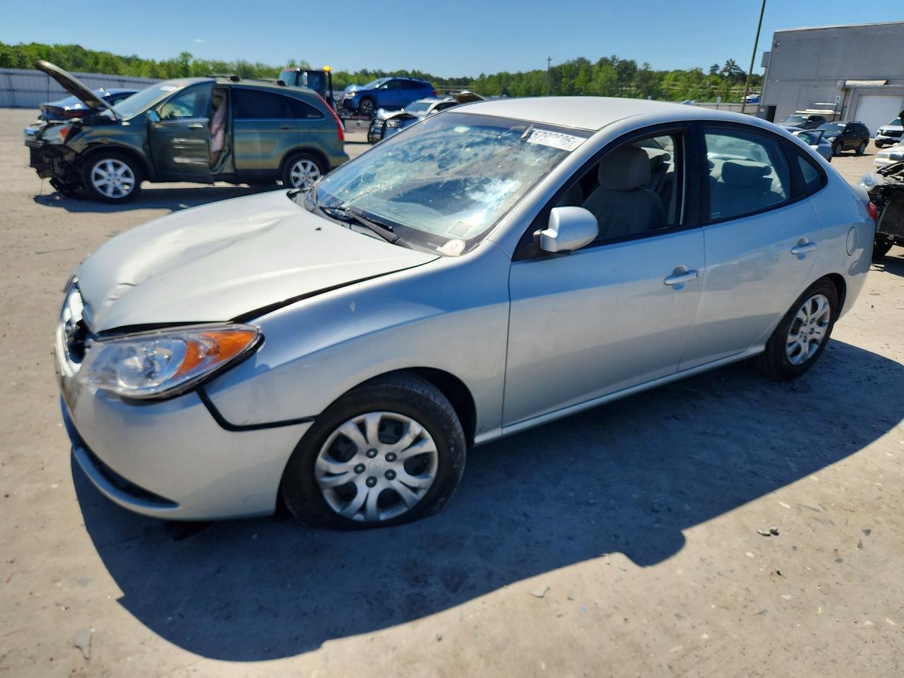 2010 Hyundai Elantra GLS, VIN KMHDU4AD8AU972742 — Front end