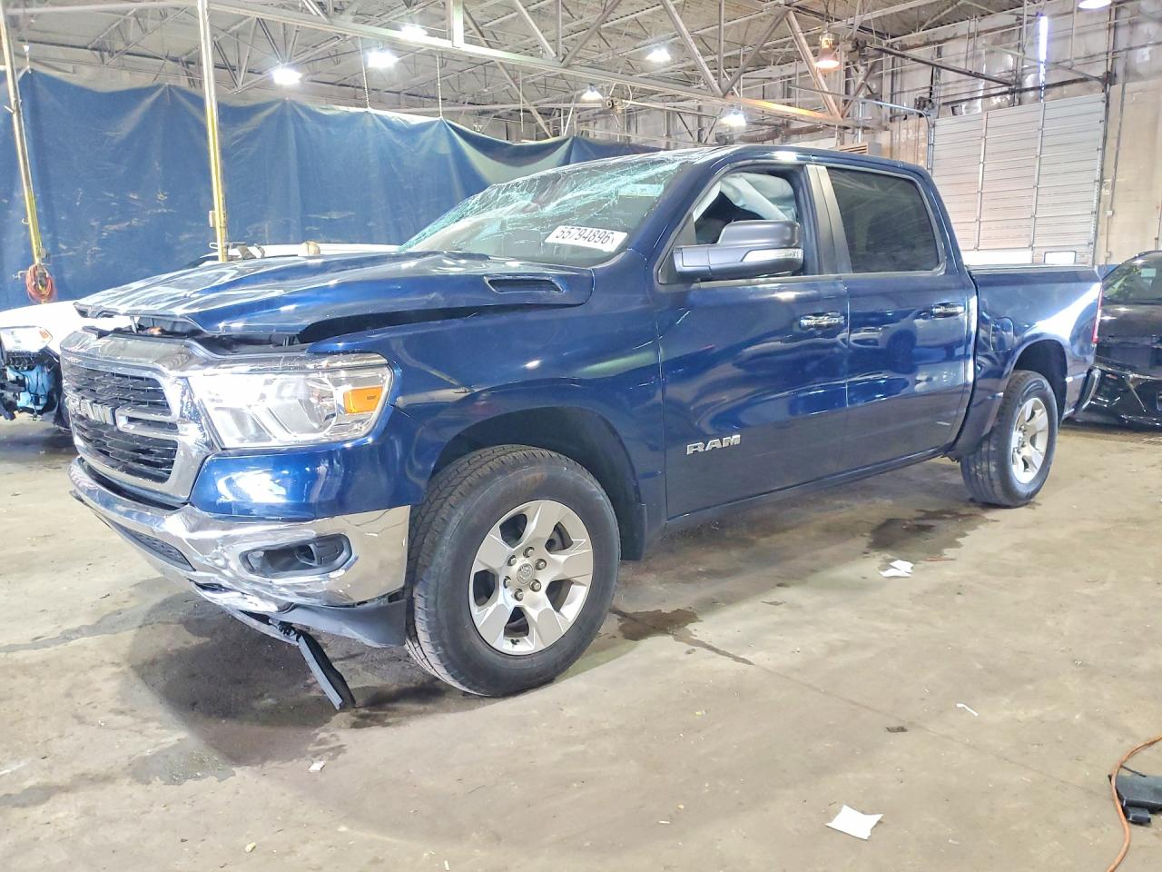 2020 Ram 1500 Big Horn, VIN 1C6SRFFT6LN325902 — Rollover