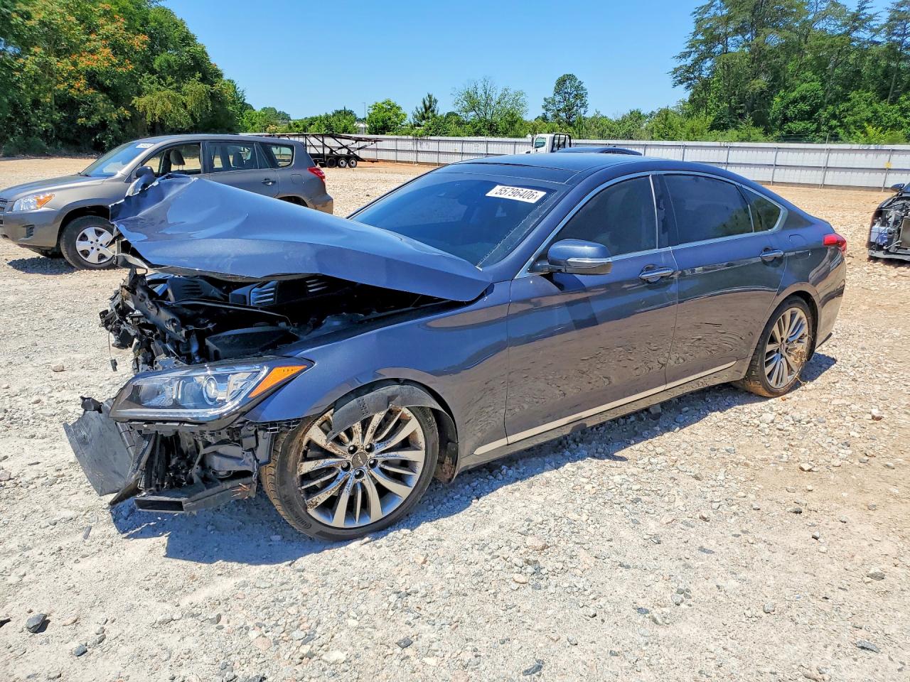 2017 Genesis G80 Ultimate, VIN KMHGN4JF0HU213847 — Перед