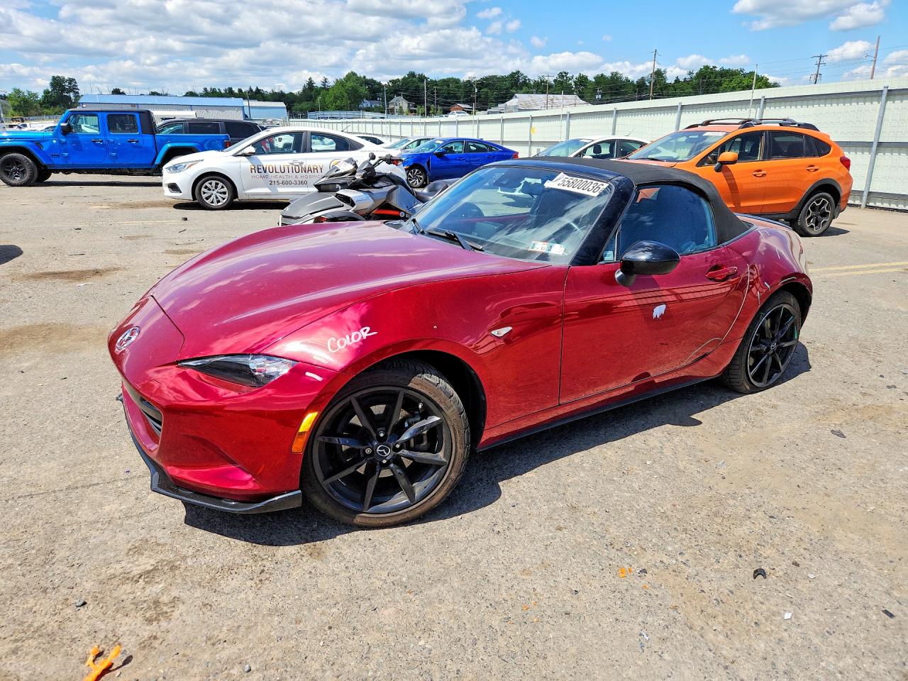 2019 Mazda MX-5 Miata Club, VIN JM1NDAC78K0311560 — Rear end
