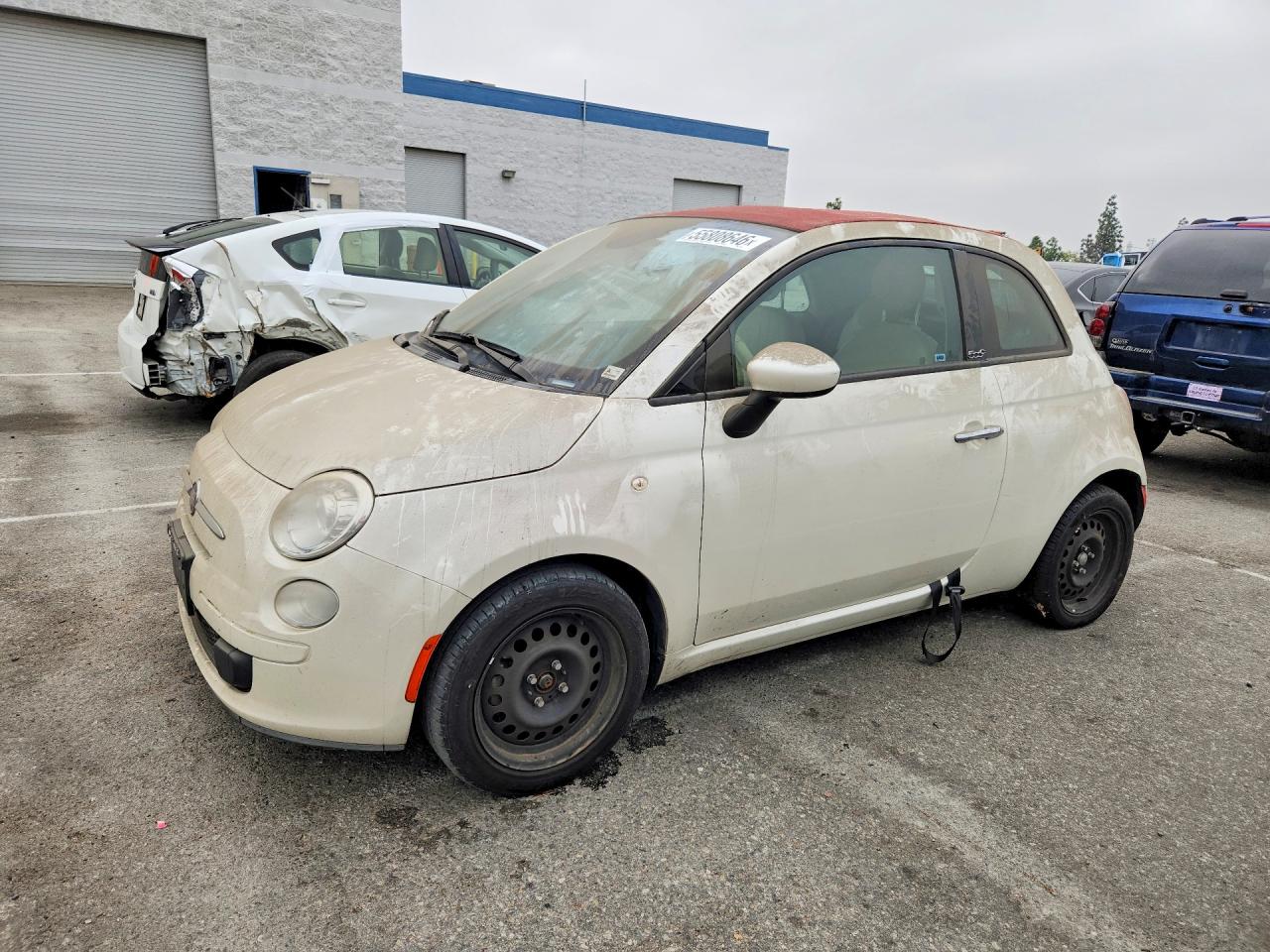 2013 FIAT 500 Pop, VIN 3C3CFFDR8DT743980 — Крыша