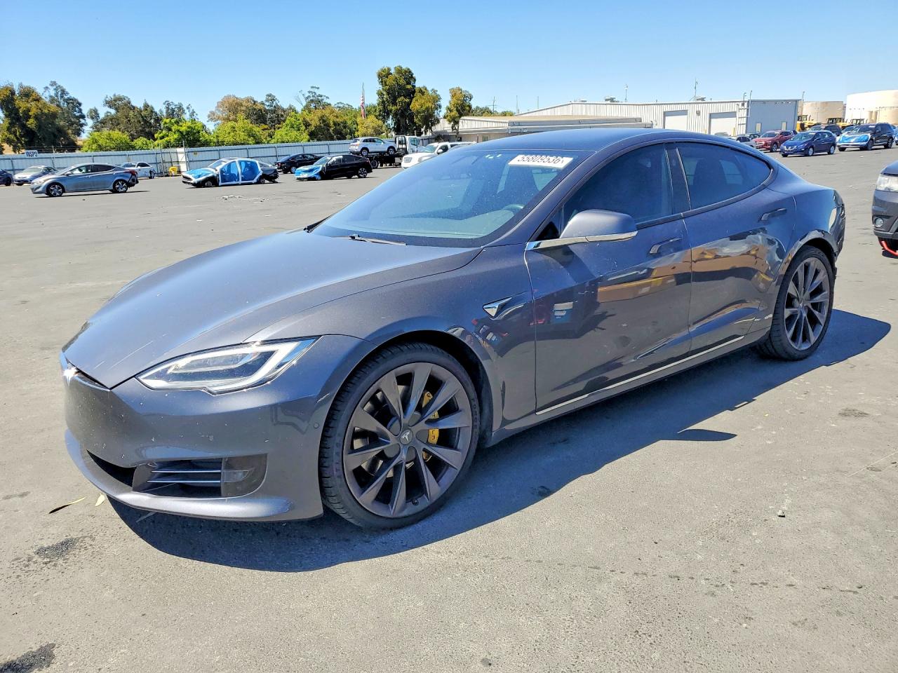 2019 Tesla Model S 75D, VIN 5YJSA1E25KF305732 — Rear end