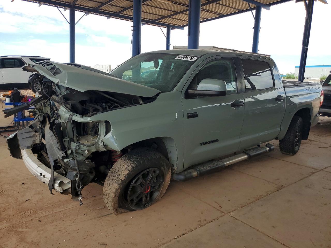 2021 Toyota Tundra SR5, VIN 5TFDY5F10MX018180 — Front end