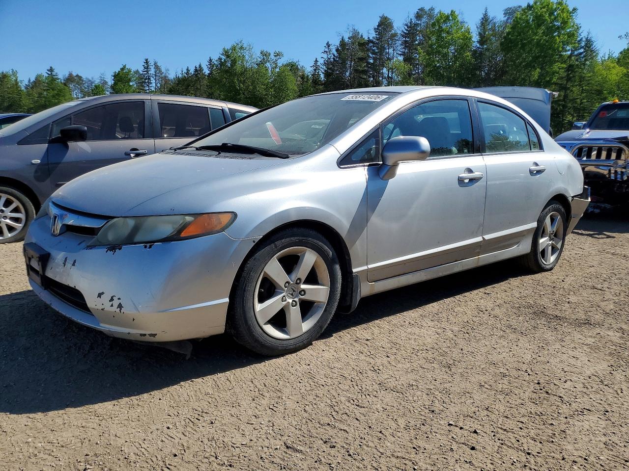 2008 Honda Civic LX, VIN 2HGFA16518H125498 — Зад
