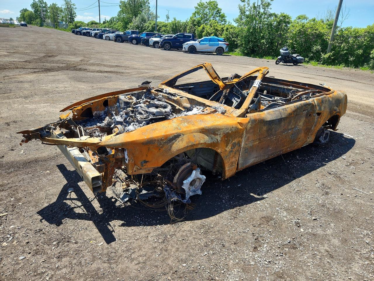 2004 Ford Mustang Deluxe, VIN 1FAFP44644F236395 — Burn