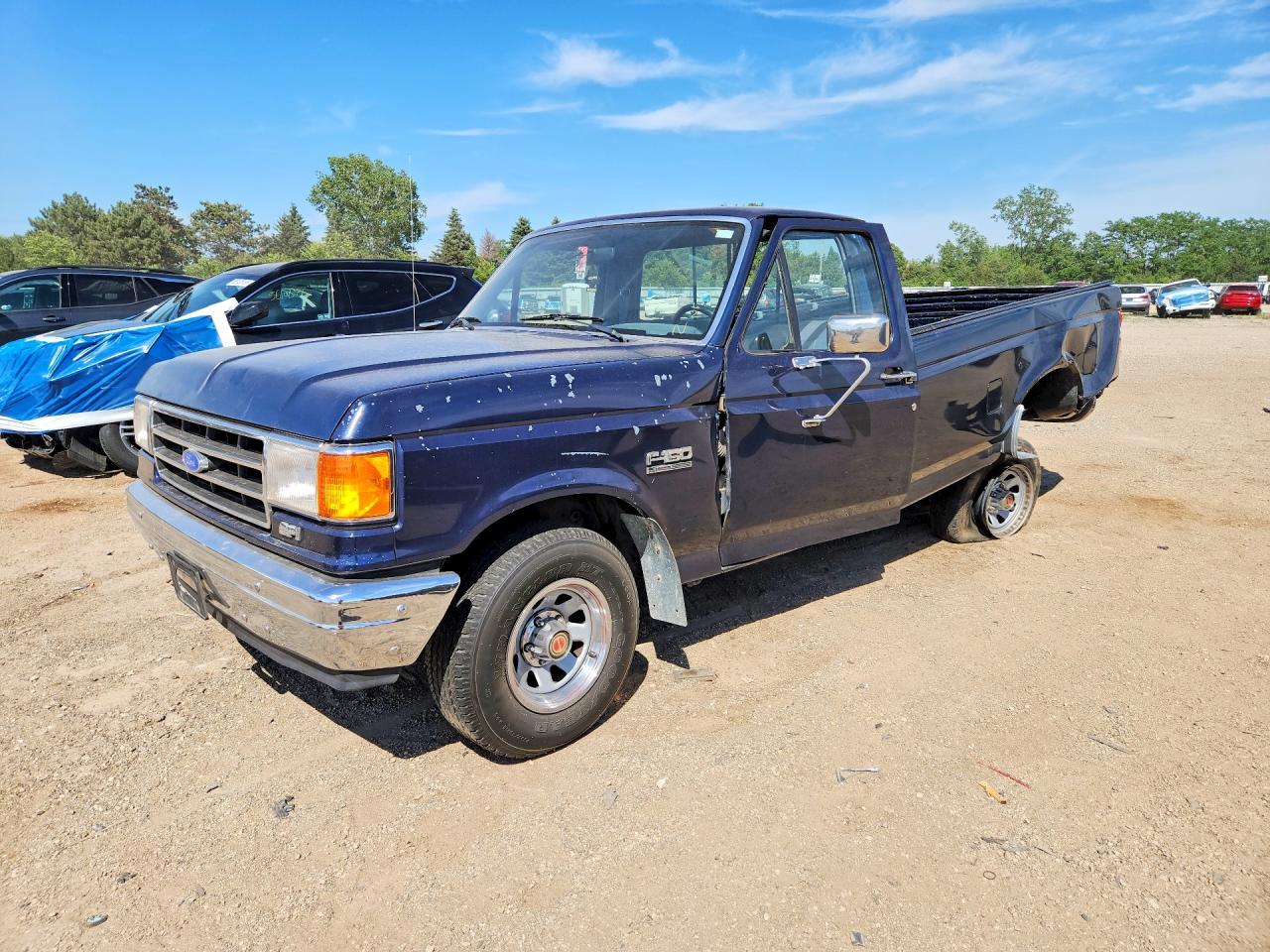 1989 Ford F-150, VIN 1FTDF15Y3KLB34684 — Side