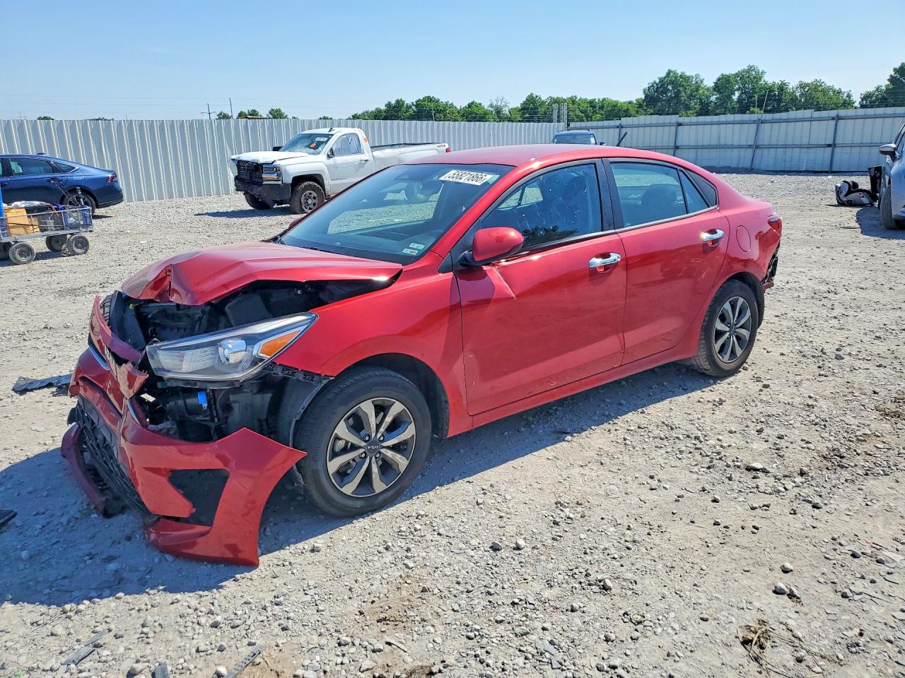 2023 Kia Rio S, VIN 3KPA24AD4PE590213 — Front end
