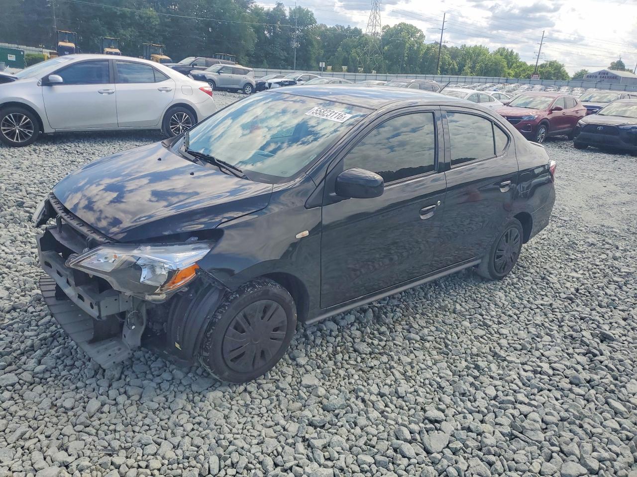 2023 Mitsubishi Mirage ES, VIN ML32FUFJ2PHF06512 — Front end