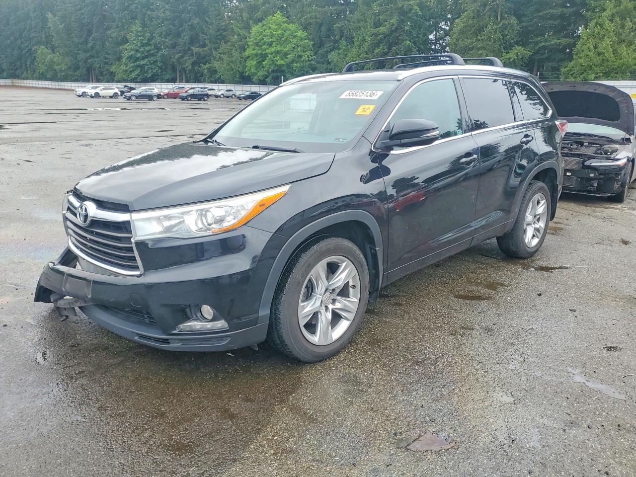 2015 Toyota Highlander Limited Platinum, VIN 5TDDKRFH8FS188883 — Front end