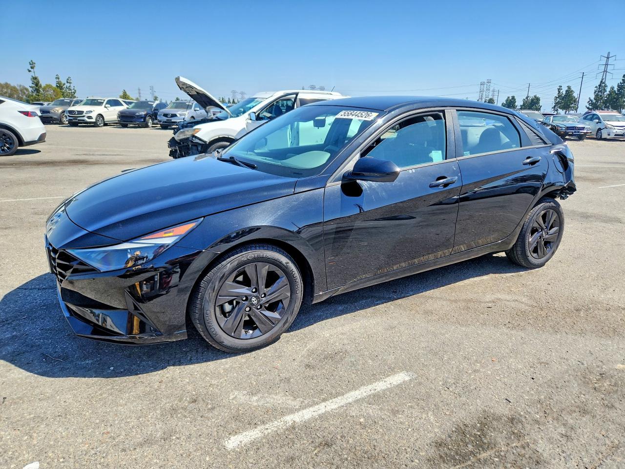 2021 Hyundai Elantra SEL, VIN 5NPLS4AG3MH029673 — Rear end