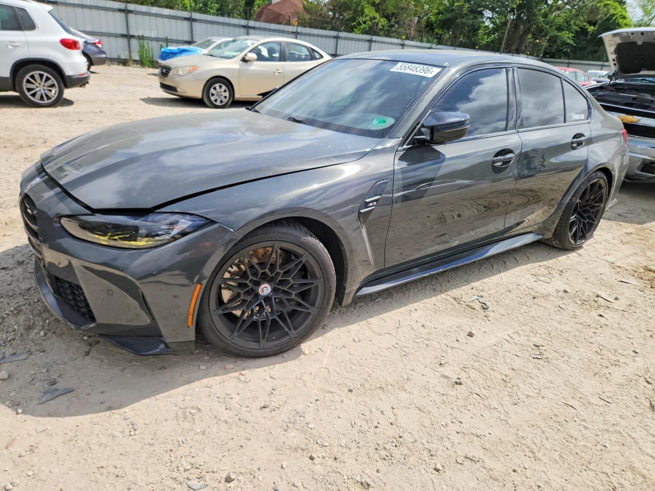 2022 BMW M3, VIN WBS53AY06NFM61837 — Side