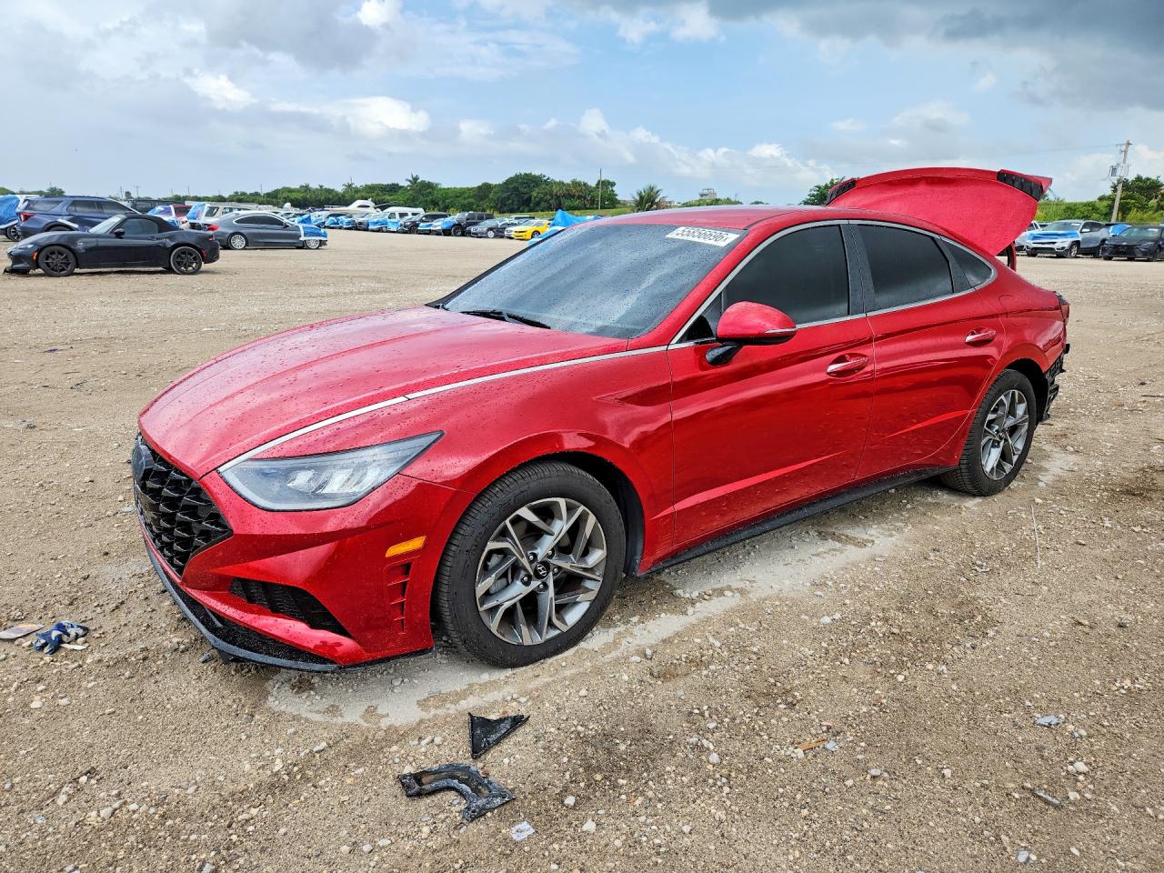2020 Hyundai Sonata SEL, VIN 5NPEF4JA9LH056772 — Rear end