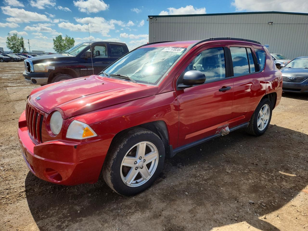 2007 Jeep Compass Sport, VIN 1J8FF47W17D222326 — Rear end