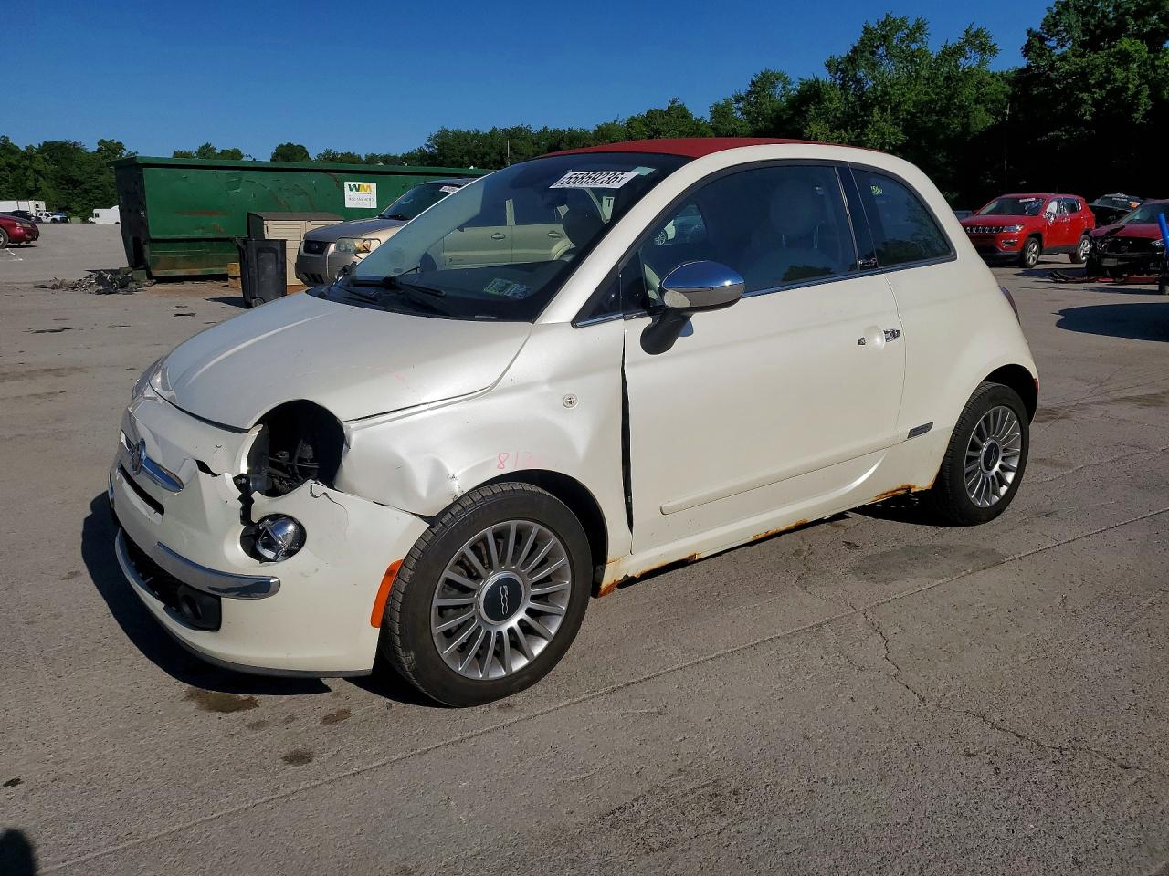 2014 FIAT 500 Lounge, VIN 3C3CFFER0ET239973 — Front end