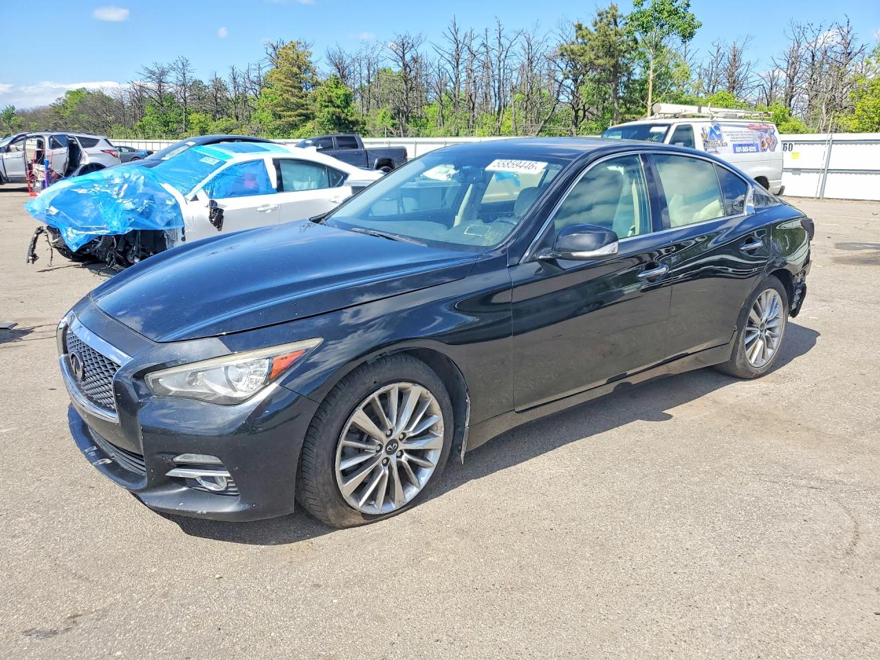 2019 Infiniti Q50 Signature Edition, VIN JN1EV7AR4KM550247 — Front end