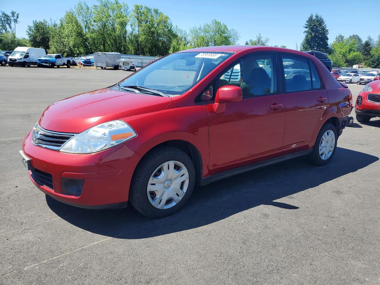 2011 Nissan Versa S, VIN 3N1BC1AP1BL455000 — Rear end