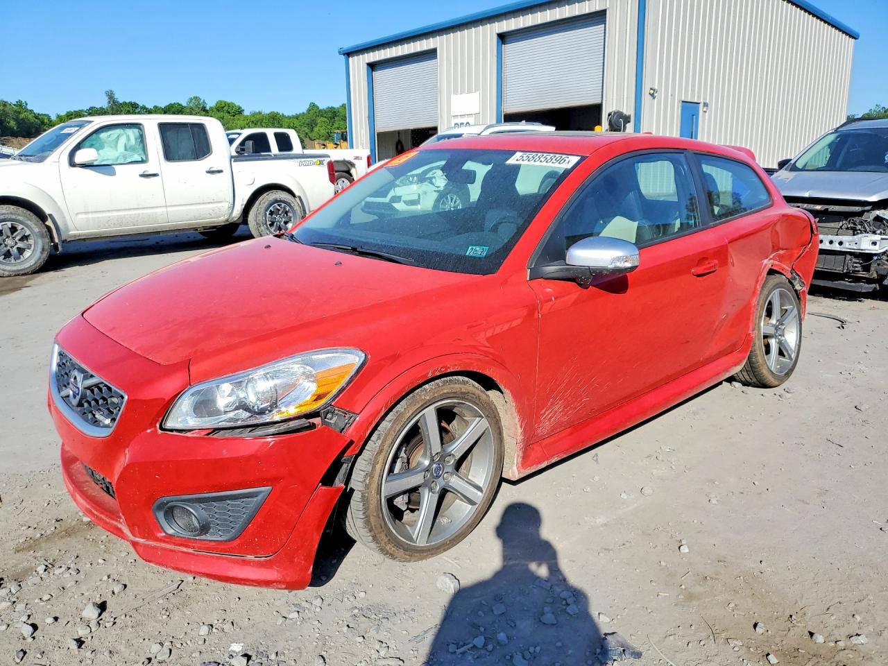 2011 Volvo C30, VIN YV1672MK9B2244258 — Зад