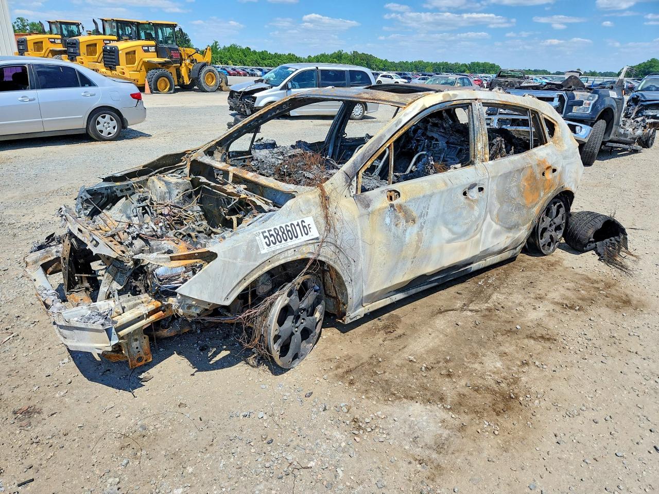 2021 Subaru Crosstrek Premium, VIN JF2GTAECXMH348346 — Engine fire