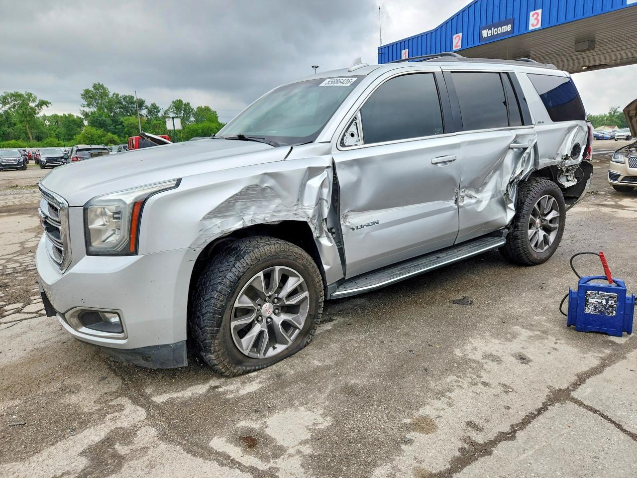 2020 GMC Yukon SLE, VIN 1GKS2AKC8LR210611 — Rear end