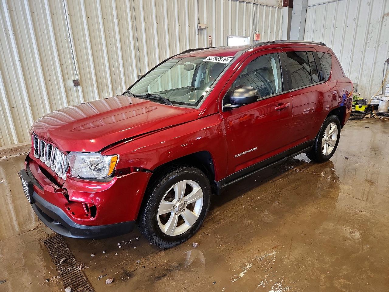 2012 Jeep Compass Latitude, VIN 1C4NJDEB7CD524747 — Front end