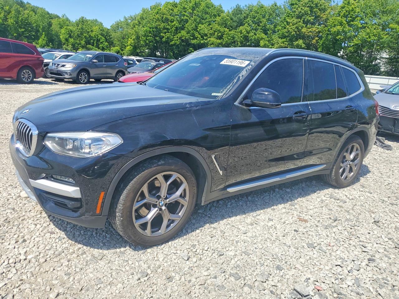 2021 BMW X3 xDrive30i, VIN 5UXTY5C04M9G76341 — Minor dents and scratches