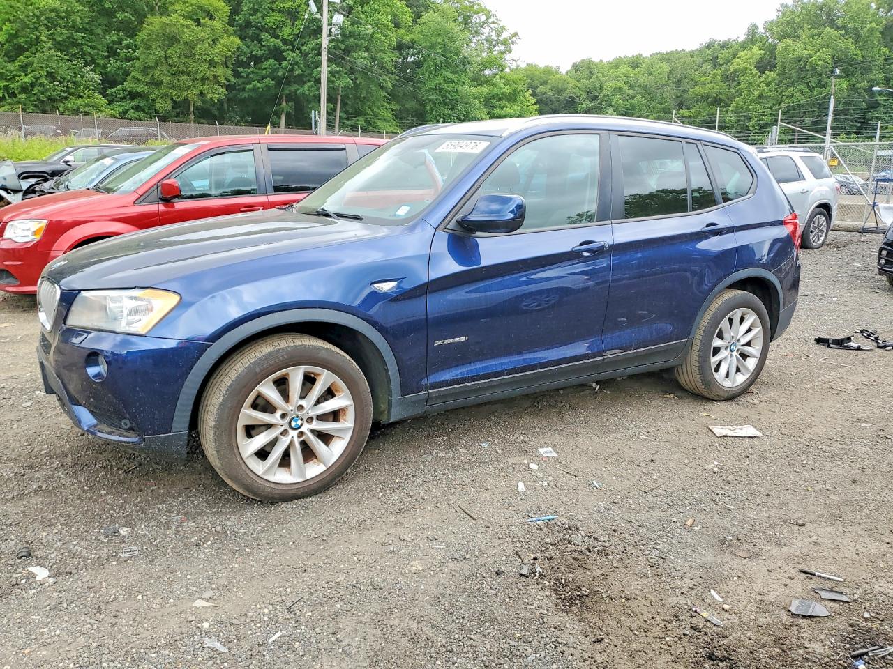 2014 BMW X3 xDrive28i, VIN 5UXWX9C55E0D29934 — Вода / потоп
